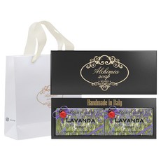 ALCHIMIA 薰衣草香皂 2入 + 黑色禮物盒 + 提袋, 1個