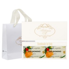 ALCHIMIA Gelsomino香皂 2入 + 象牙白禮盒 + 提袋, 1個