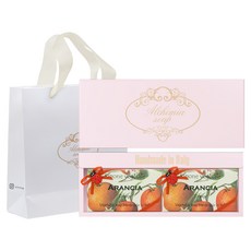 ALCHIMIA Arancia香皂 2入 + 粉紅色禮物盒 + 提袋, 1個