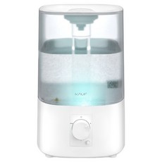 KAUF 大容量超音波上部給水低噪音情境燈分離式易清洗加濕器 3.8L, KF-HM10, 白色
