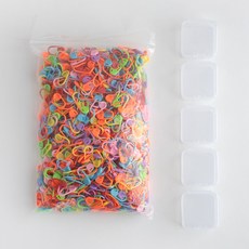 Yarna 段數環 1000入 + 塑膠盒 5入 組, 隨機出貨, 1套