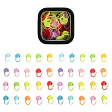 Yarna 愛心記號圈 50入 + 鋁盒套組, 隨機出貨, 1套