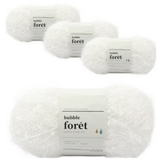 Brand Yan 泡泡森林菜瓜布專用線, 雪白色 47, 4個