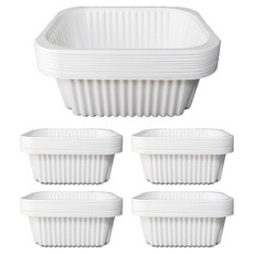 Bloom at home 堅固耐用露營包裝密封容器 白色5號, 1個, 50入