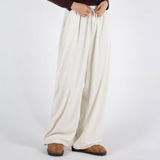 韓國 UMM 女款燈芯絨鬆緊帶運動褲