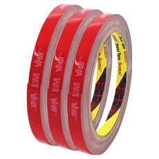 쓰리엠 VHB 초강력 아크릴폼 그레이 양면테이프 8mm x 5m, 3개