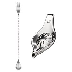 WAGENSTEIGER 家庭調酒 檸檬切片榨汁器 + 叉型吧叉匙套組, 1套