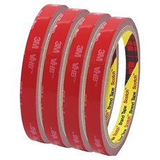 쓰리엠 VHB 초강력 아크릴폼 그레이 양면테이프 10mm x 1.5m, 4개