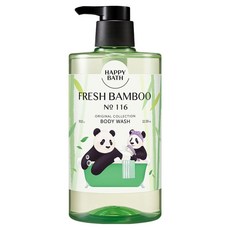 HAPPY BATH Baofamily 經典系列 大容量沐浴乳 清新竹香, 910ml, 1個