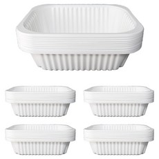 堅固耐用露營包裝密封容器 白色 3號, 1個, 50入