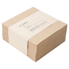 델리 아이디어 노트 비점착 메모 패드 정사각 쪽지 80g, 크라프트, 400매, 1개