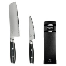 YAXELL Mon 家用菜切廚房刀具套組, 180mm + 120mm + 簡易磨刀器, 1套
