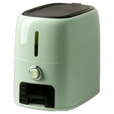 復古密封式儲米桶, 1個, 綠色