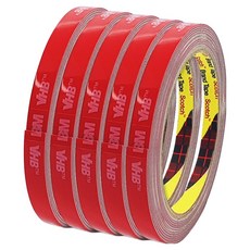 쓰리엠 VHB 초강력 아크릴폼 그레이 양면테이프 8mm x 5m, 5개 5개