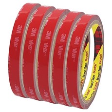 쓰리엠 VHB 초강력 아크릴폼 그레이 양면테이프 10mm x 1.5m, 5개