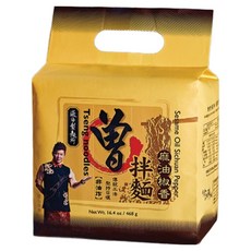 PaMi 曾拌麵 麻油椒香刀削麵 117g, 4包