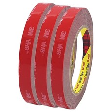 쓰리엠 VHB 초강력 아크릴폼 그레이 양면테이프 10mm x 5m, 3개