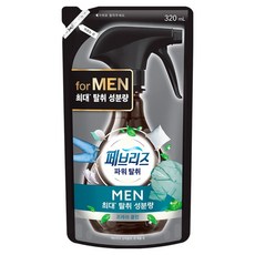 febreze 風倍清 男士用纖維除臭劑 清新潔淨香 補充包, 320ml, 1個