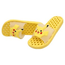 PoKeMoN 寶可夢 皮卡丘立體圖案兒童浴室拖鞋, 1套, 黃色