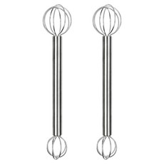 kitchen U 304不鏽鋼攪拌測量棒 19.9cm, 銀色, 2個