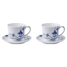 로얄코펜하겐 팔메테 컵 2p + 소서 2p 세트, 블루, 1세트