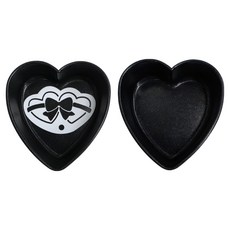 麵包蛋糕烘焙迷你愛心烤盤2入 + 模板組, 1套