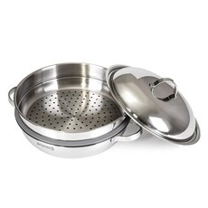 Kitchen-Art Premio 3 電磁爐適用三層結構三層蒸鍋, 1個, 36cm