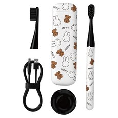 Miffy x MiPOW 米菲Brush Go系列電動牙刷, 1套, CI900S, 米菲 黑色 + 白色