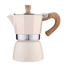 Edish 經典咖啡摩卡壺 150ml, 白色, 單一型號