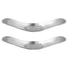 kitchen U 不鏽鋼搗蒜器, 銀色, 2個
