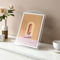 Onmom Company 芙朗水晶拱形相框, 1個, 透明