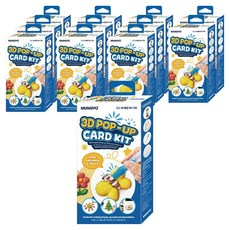 MUNGYO 3D立體卡片套組, 混合色, 12個