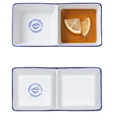 메종오브제 도자기 윤슬 2칸 소스볼, 2개