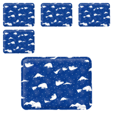 毛皇上 喵皇后 寵物涼爽冷凝墊, 5個, 顏色隨機