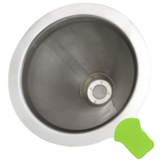 l-beans 雙層不鏽鋼 免濾紙 咖啡壺滴漏杯 KF010 綠色, 單件, 150ml, 1個