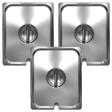 1/2 不鏽鋼調理盆蓋 (有缺口), 3個, 單品