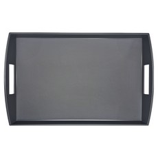 Mirkorea 居家咖啡廳可重複使用烘焙防滑手把託盤, 灰色, 1個