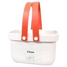 Steadyall Clean 馬卡龍色系小型浴室提籃, 白色