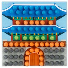 플레이콘 미니플레이콘 모자이크 만들기키트, 숭례문(4인용), 1세트