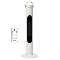 대우 저소음 그래핀 PTC 타워형 리모컨 온풍기, DEH-PT3300R, 화이트