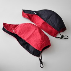 雙面可折疊運動帽, 紅色 + 藍色, 1個