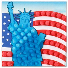 플레이콘 미니플레이콘 모자이크 만들기키트, 자유의여신상(4인용), 1세트