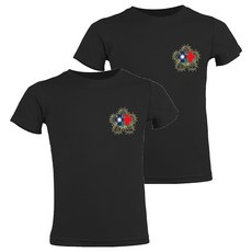 MI MI LEO 台灣製國旗印花T23吸排T恤2件組, 黑色