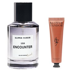 KLOWER PANDOR 台灣公司貨 自然疊香組 純白邂逅香水 + 荒野玫瑰香水滋潤護手霜, 1套