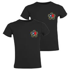 MI MI LEO 台灣製國旗印花T23吸排T恤2件組, 黑色