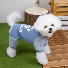 Coopets 狗狗散步連身T恤, 藍色, 1個