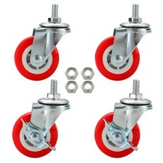 엠파이어 서랍 옷장 수납함 가구 W바퀴 볼트m8 회전 2p + 브레이크 2p 세트, 1세트