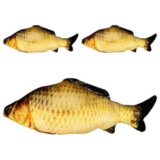 寵物夢工廠 鯽魚玩具 M(30 x 11 x 6cm), 3個, 鯽魚 多色