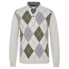 INDIAN 男士菱格紋雙層領針織衫 MIUBP5W9261