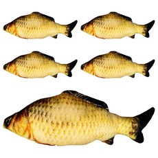 寵物夢工廠 鯽魚玩具 S(20 x 8 x 5cm), 5個, 魚 多色